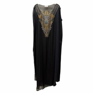 Camilla Embellished Kaftan Cold Shoulder Sleeves